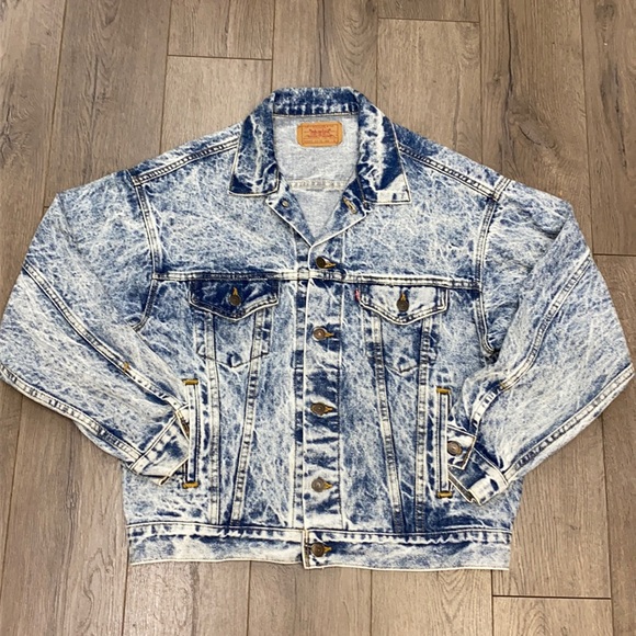 Levi's Other - Vintage Levi's Mens Acid Wash Denim Trucker Jacket